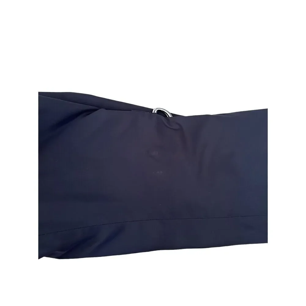Michael Kors Fly Front Anorak Coat‎ Navy Blue XL Hooded